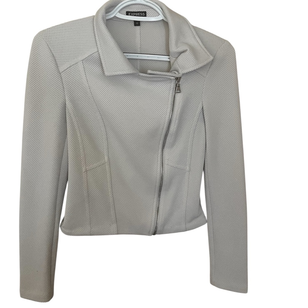 Express Women's cream Moto Jacket Canvas XS